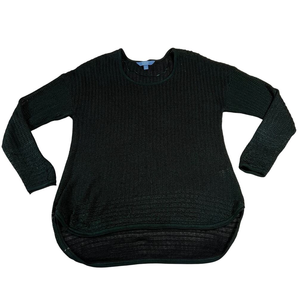 Simply Vera Vera Wang Round Neck Knit Top Size Petite XL High low Hem Casual